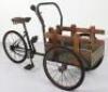 Unusual metal and wooden child’s delivery tricycle, 1930s - 2