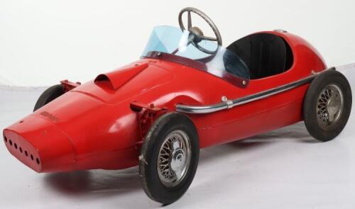 A Tri-ang pressed steel Vanwall child’s pedal Racing car, English 1960s