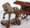 A Lines Brothers carved wooden horse and Hay wagon, late 19th century - 2