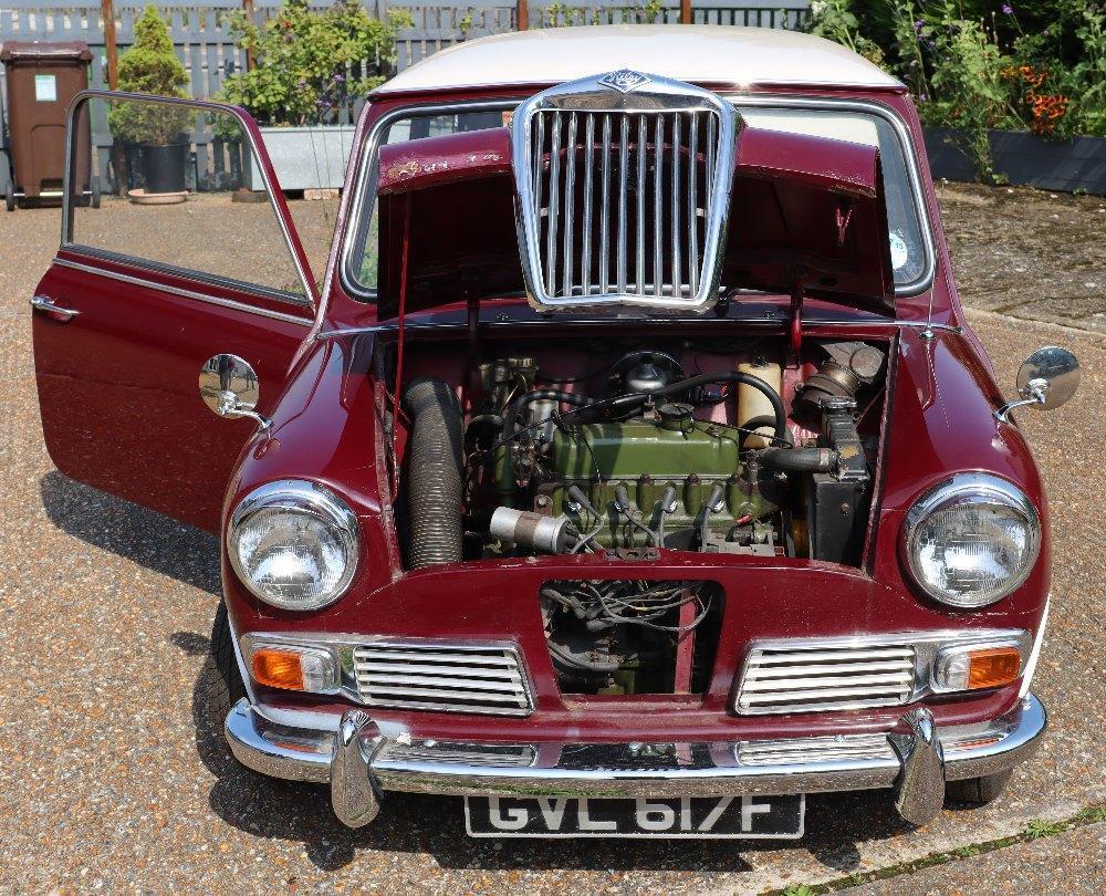 Supercharged Riley Engine 1968 Riley Elf, fitted with 998 cc engine