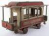 Large wooden pull-along passenger Tram car, early 20th century - 2