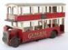 Lines Brothers wooden Double Decker General bus with electric interior light, 1920s - 2