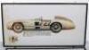 Five glazed pictures relating to Sterling Moss’s Le Mans Mercedes 300SLR Sports car - 6