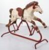 A Marx style moulded plastic medium size child’s Rocking horse, 1960s - 2