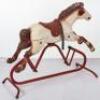 A Marx style moulded plastic medium size child’s Rocking horse, 1960s - 6