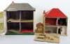 Two wooden child’s dolls houses, 1920s/30s - 2