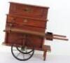 A wooden working model of a hand operated Barrel Organ by H. Downey