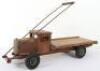 A Tri-ang wooden pull-along flat back wagon, English 1930s, - 2