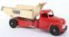 Mettoy cast metal and pressed steel Buddy L Hydraulic Dump Truck, British 1950s - 2