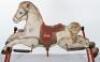 Four assorted cast metal Tri-ang and Mobo Rocking horses, circa 1960 - 3