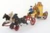 Cast iron and tinplate Horse Drawn Fire Pump, American circa 1900 - 3