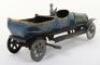 Tinplate clockwork touring car, German circa 1910, - 2