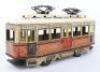 A Gunthermann tinplate clockwork tram, German 1920s - 3