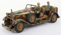 Tippco Rare Mercedes tinplate Staff car, German 1930s