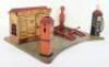 Marx (USA) tinplate Sunny Side Service Station forecourt, circa 1930 - 2