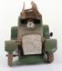 Tinplate clockwork Fire-escape with electric light, German 1930s - 4