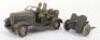 Tippco tinplate clockwork Army car and gun, German 1930s - 2