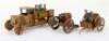 Military Army truck, Limber and Gun Penny toys, German 1930s - 2