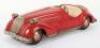 Distler tinplate clockwork open top Sports Tourer, German 1950s