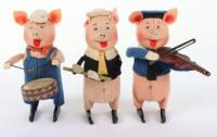 Schuco clockwork Three Little Pigs, 1930s