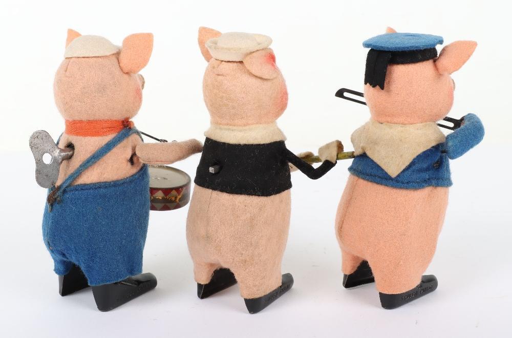 Schuco clockwork Three Little Pigs, 1930s