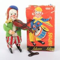 Schuco clockwork Violin Playing clown, 1930s