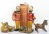 Two tinplate Marx (Swansea) wind-up Drummer Boys, 1950s - 2