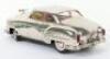 Schuco chrome tinplate 5335 Ingenico clockwork car, German 1950 - 4