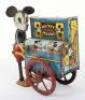 Distler tinplate Mickey Mouse Organ Grinder, German circa 1930 - 3