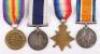 WW1 Royal Navy Long Service Medal Group of Four to Chief Sick Berth Steward W J Hicks HMS Formidable - 4