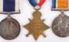 WW1 Royal Navy Long Service Medal Group of Four to Chief Sick Berth Steward W J Hicks HMS Formidable - 5