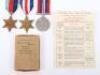 WW2 Royal Navy 1944 Casualty Medal Group of Three - 4