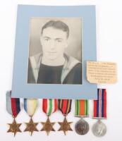 WW2 British Royal Navy Medal Group of Six