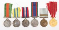 * A Group of Six Medals to a Canadian Serviceman Who Saw Service in Both the Second World War and in the Korean War