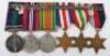 British Officers WW2 & Jewish Revolt Medal Group of Six Royal Army Service Corps - 4