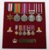 An Unusual WW2 Long Service Medal Group of Five to a Member of the Royal Army Pay Corps Who Retired as a Major in 1972