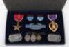 WW2 American Bronze Star & Purple Heart Medal Group 12th Infantry Regiment