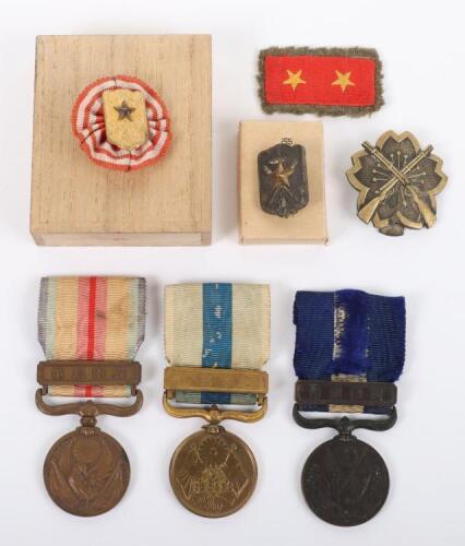 WW2 Japanese Medal & Insignia Grouping