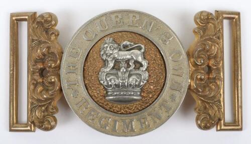 Victorian The Queens Own (Royal West Kent) Regiment Officers Waist Belt Clasp