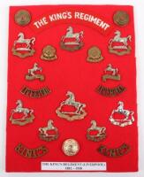 Board of Badges Relating to The King’s Liverpool Regiment