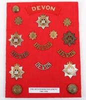 Board of Badges Relating to The Devonshire Regiment