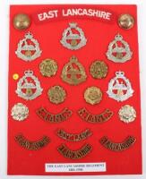 Board of Badges Relating to the East Lancashire Regiment