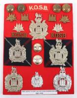 Board of Badges Relating to the Kings Own Scottish Borderers