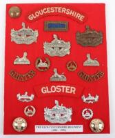 Board of Badges Relating to the Gloucestershire Regiment