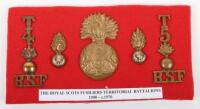 Badges of the Royal Scots Fusiliers Territorial Battalions