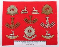 Bedfordshire & Hertfordshire Territorial Battalion Badges