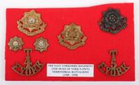 Badges of the Territorial Battalions of the East Yorkshire Regiment