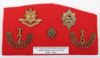 7th & 8th Territorial Battalions Worcestershire Regiment Badges