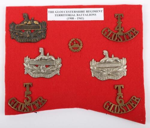 Territorial Battalions Gloucestershire Regiment Badges