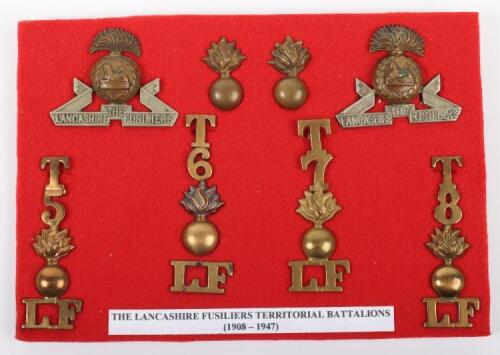 Badges of the Territorial Battalions of the Lancashire Fusiliers